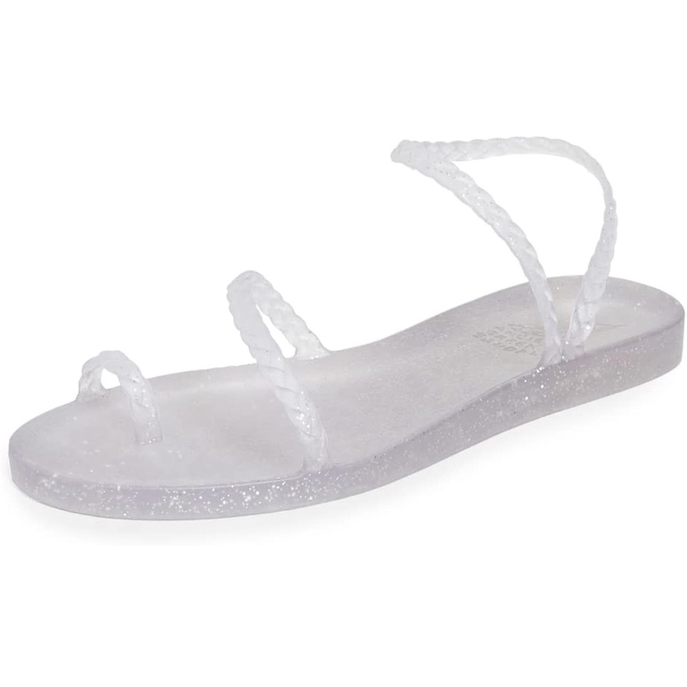 Ancient Greek Sandals Clear Jelly Braided Strap Sandals
